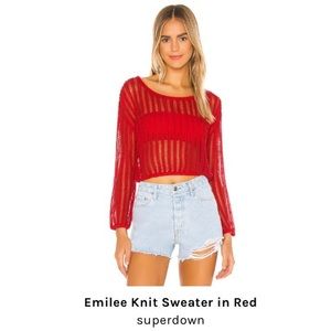 Sheer sweater from Revolve